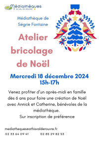 Atelier bricolage de Noël