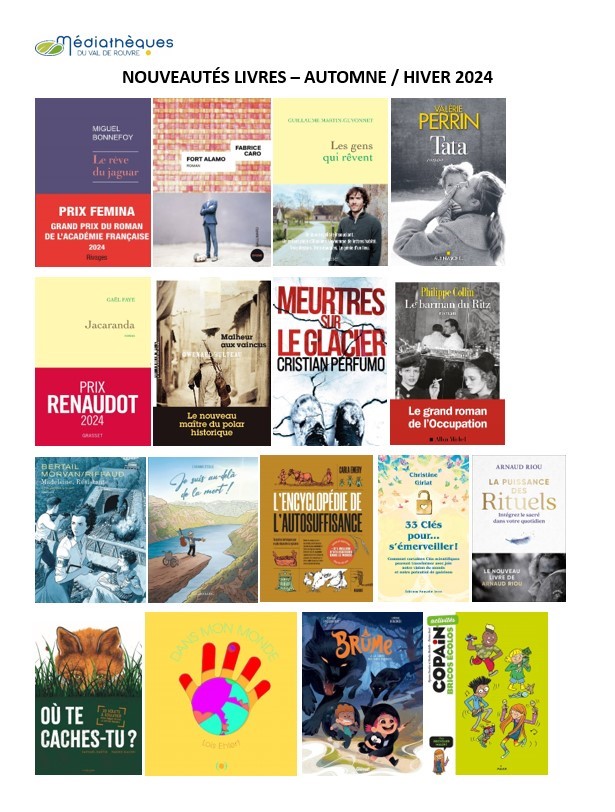 nouveautés livres adultes